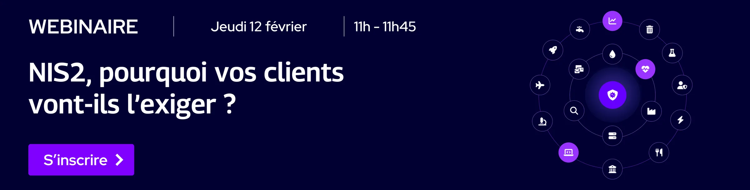Bannière du webinaire Cyna sur la directive NIS2 et ses impacts pour les MSP