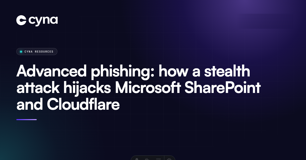 Advanced phishing - Microsoft Sharepoint and cloudflare