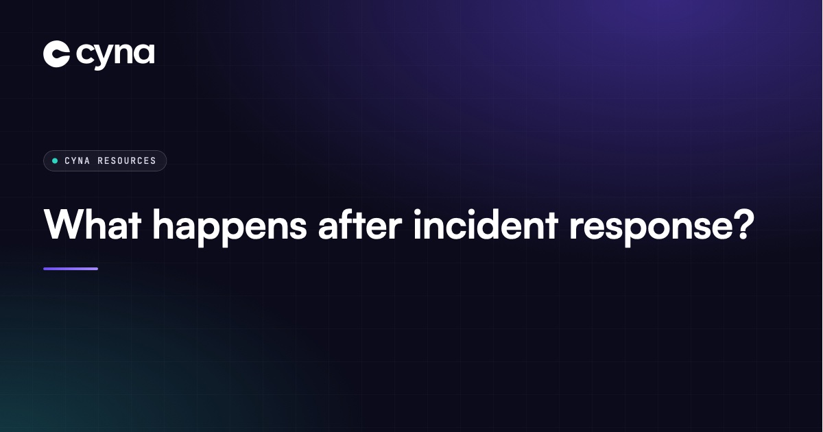 Team planning follow-up actions after incident response