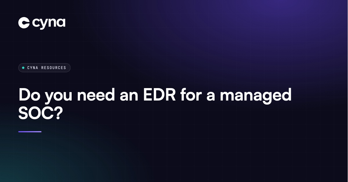 EDR and managed SOC: why one needs the other