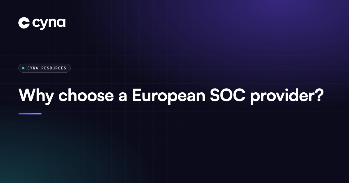 European SOC provider operating under EU law