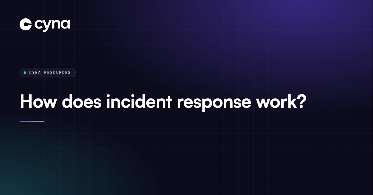Incident response process, from alert to lessons learned