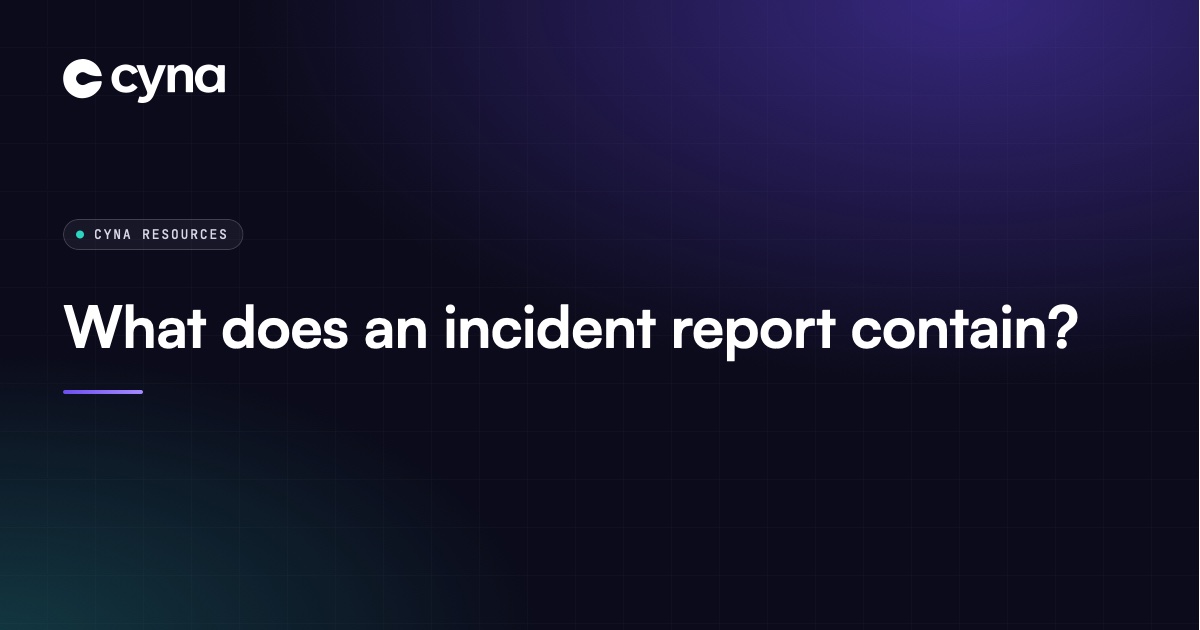 Cybersecurity incident report with timeline and recommendations