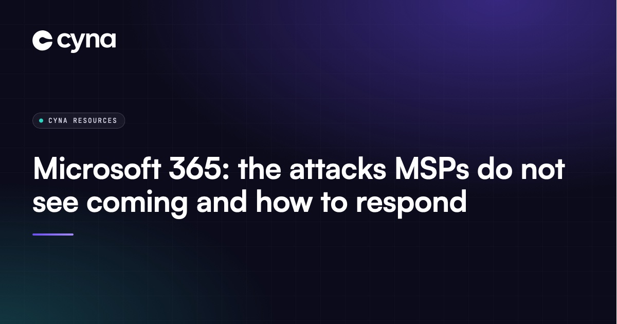 Cyber alert: the Microsoft 365 attacks you do not see coming - WEBINAR