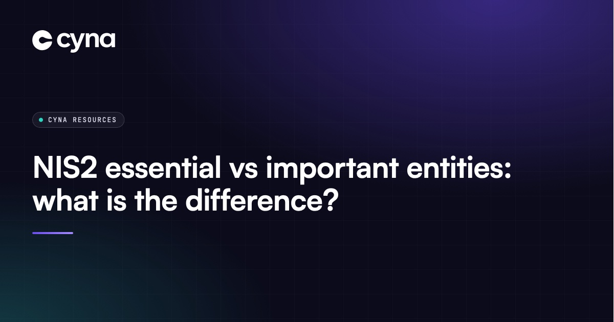 Essential and important entities under the NIS2 Directive