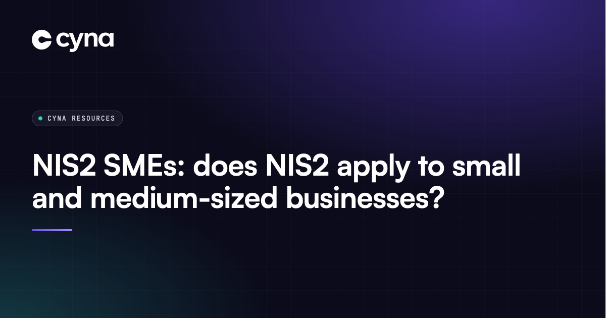 NIS2 and SMEs: which small and medium-sized businesses are in scope