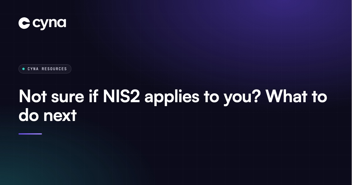 Working out whether NIS2 applies to your organisation