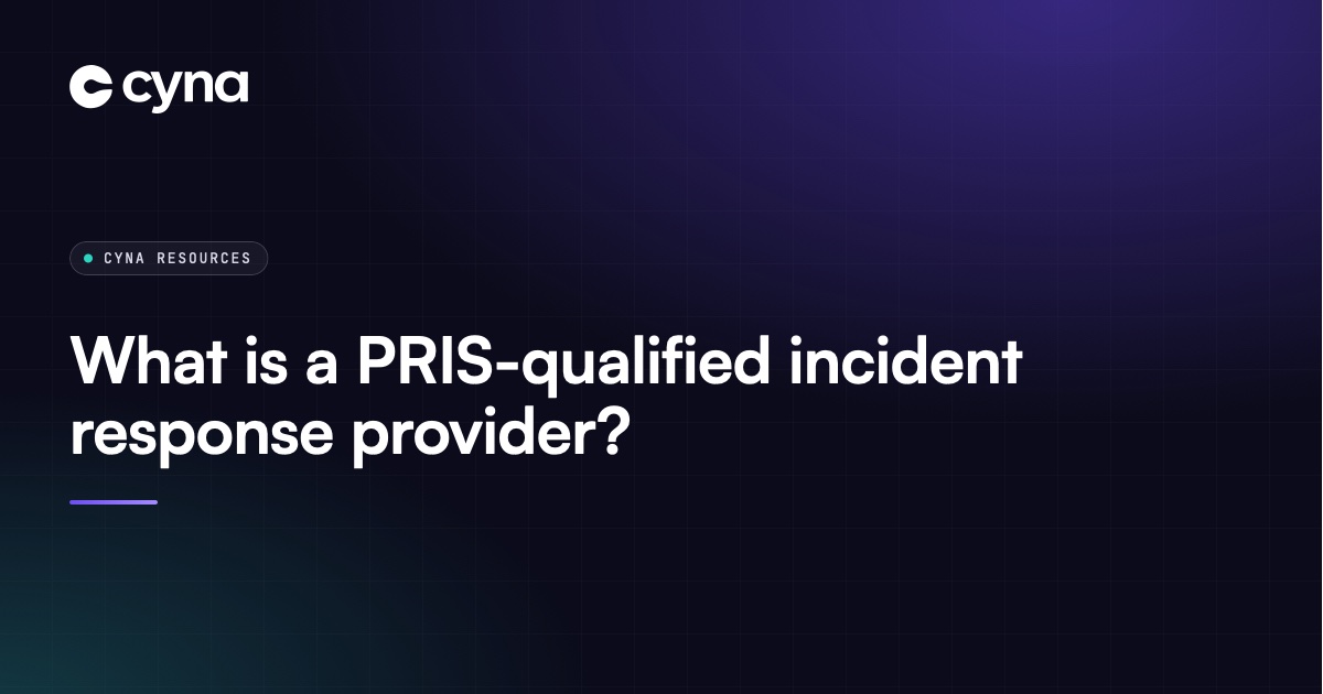 Qualification framework for incident response providers