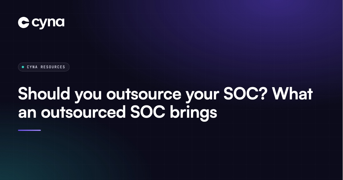 In-house SOC compared with an outsourced SOC