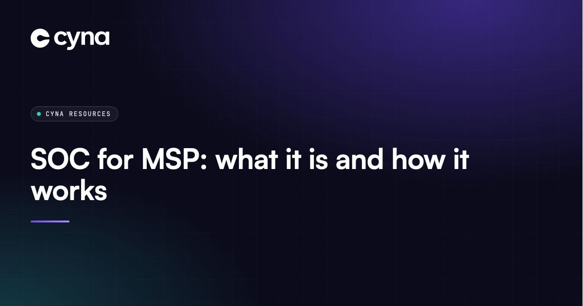 SOC for MSP: 24/7 monitoring run for a managed service provider's clients