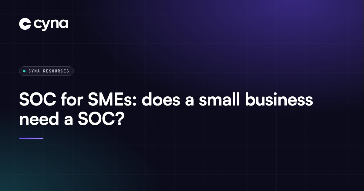 Small business protected by a managed SOC through its MSP