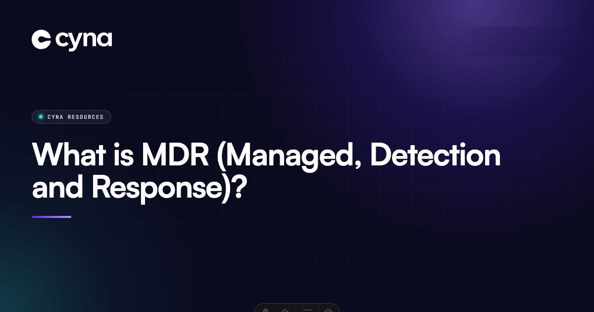 What is MDR (managed, detection and response)?