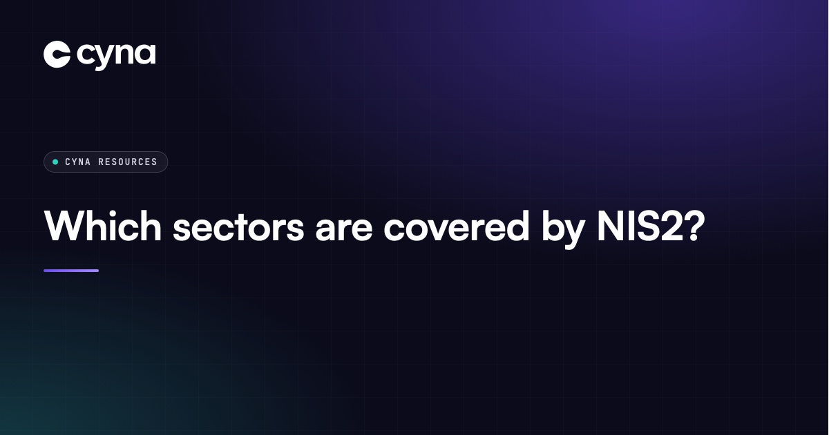 The 18 sectors covered by the NIS2 Directive
