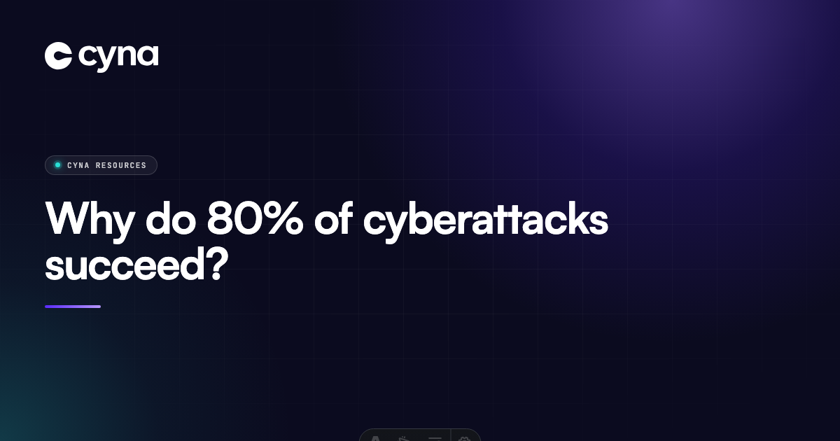 Why do 80% of cyberattacks succeed?
