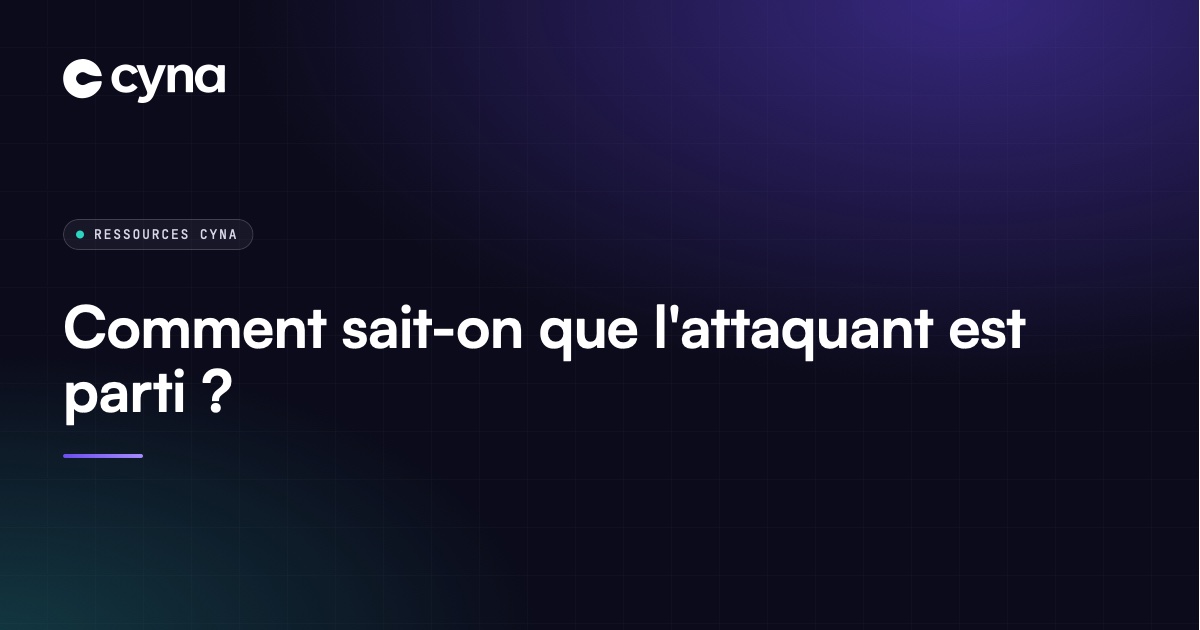 Analyste qui vérifie l'absence d'activité malveillante après une éviction