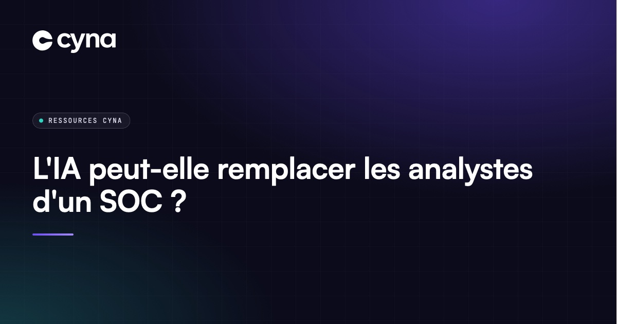 Analystes SOC et outils d'IA : répartition des rôles