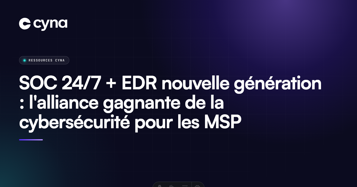 Livre blanc MSP : SOC 24/7 et EDR sentinelone