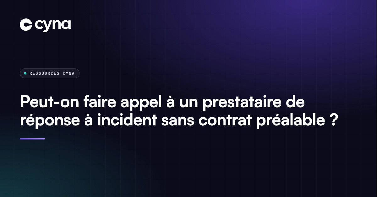 Dirigeant qui appelle un prestataire de réponse à incident en urgence