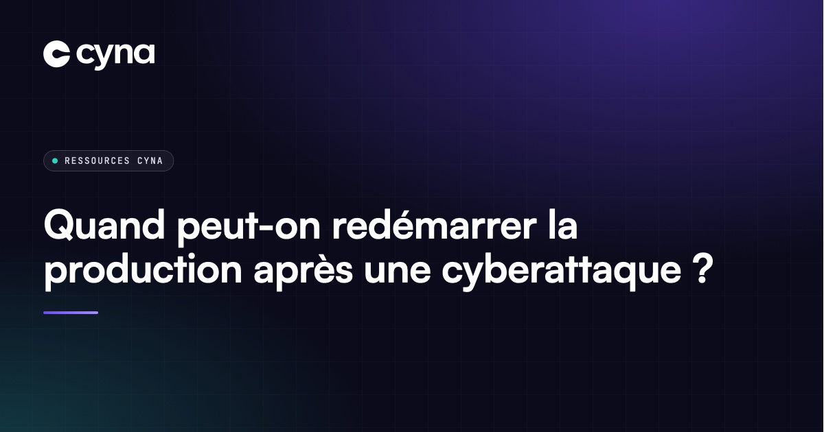 Équipe qui valide la remise en service des systèmes après une cyberattaque