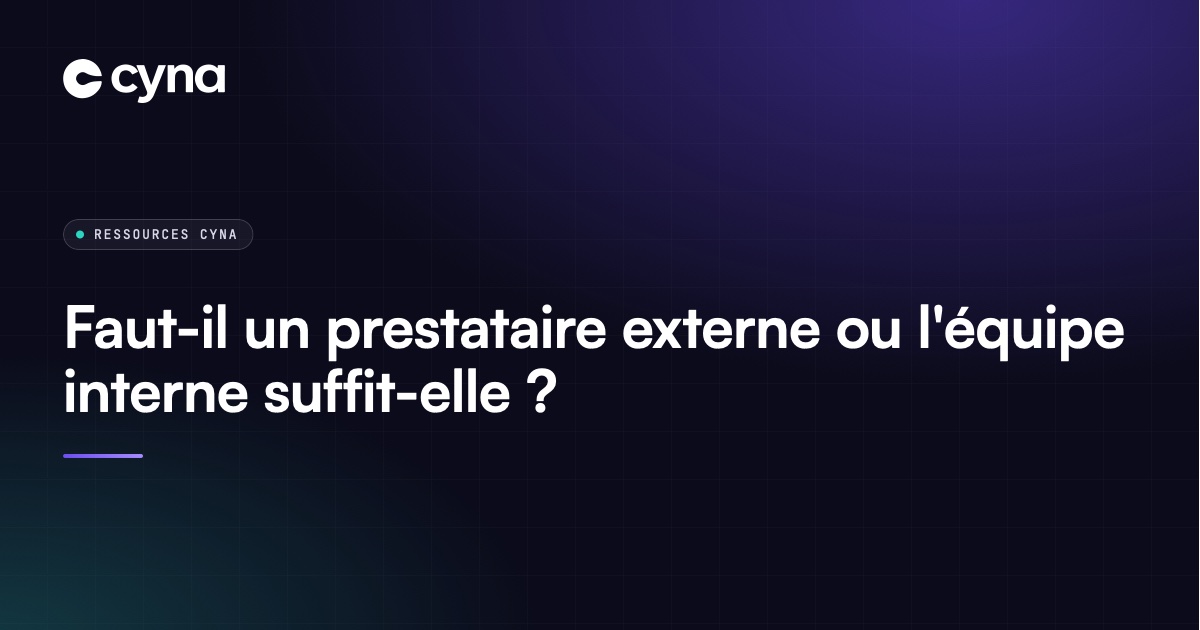 Équipe interne et prestataire de réponse à incident qui travaillent ensemble